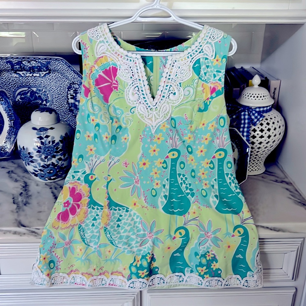 Lilly Pulitzer sleeveless tunic 12 Vintage!